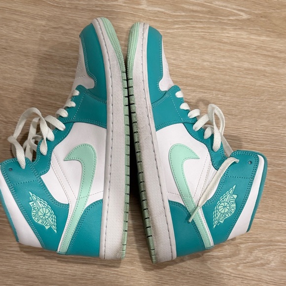 Jordan Teal and White Athletic Shoes - Picture 5 of 12